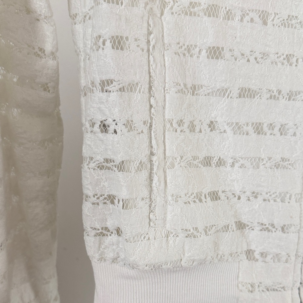 BCBGMaxAzria White Lace Jacket - Picture 3 of 3